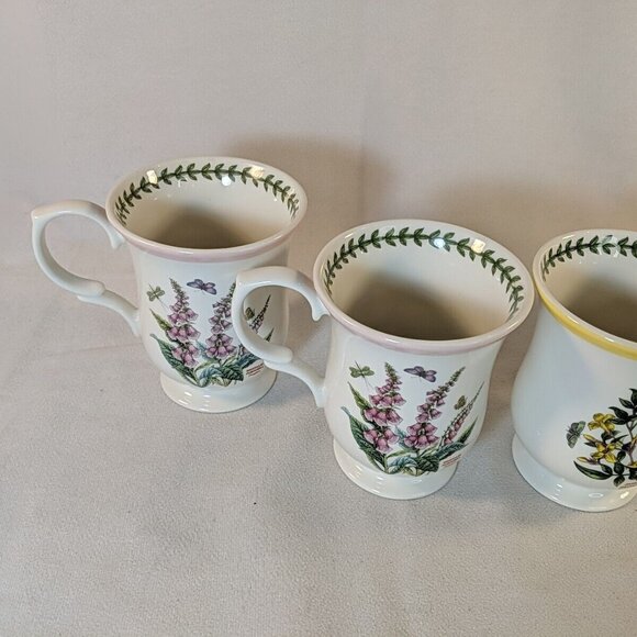 Portmeirion Botanic Garden 4 Set Mugs Floral T1901 T1801 Terrace Lot Pedestal - Picture 4 of 14